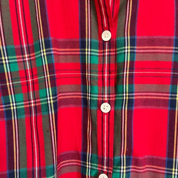 Vineyard Vines Women's Jolly Plaid Classic Button Down Shirt Top Size 8 - Picture 4 of 13